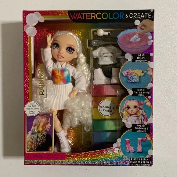 Rainbow High Watercolor & Create Doll-New - Picture 5 of 12